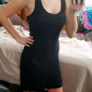 Black Ruffled Dress